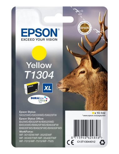 Cartuccia d'inchiostro Epson giallo C13T13044012 T1304 XL ~755 pagine 10,1ml