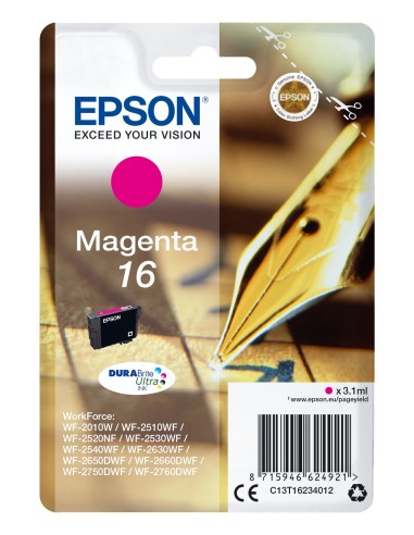 Cartuccia d'inchiostro Epson magenta C13T16234012 16 ~165 pagine 3,1ml standard