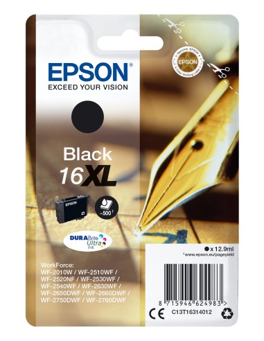 Cartuccia d'inchiostro Epson nero C13T16314012 16 XL ~500 pagine 12,9ml Cartuccie d´inchiostro XL