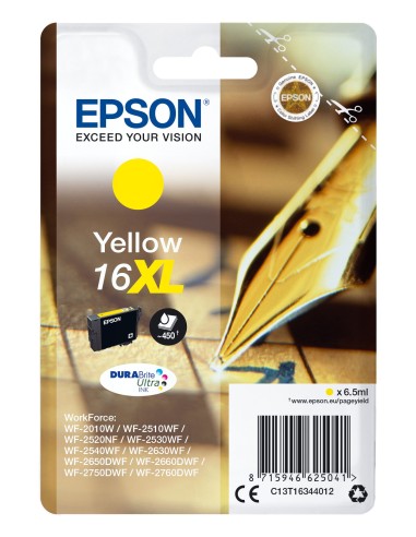 Cartuccia d'inchiostro Epson giallo C13T16344012 16 XL ~450 pagine 6,5ml Cartuccie d´inchiostro XL