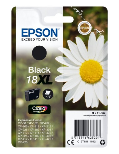 Cartuccia d'inchiostro Epson nero C13T18114012 18 XL ~470 pagine 11,5ml Cartuccie d´inchiostro XL