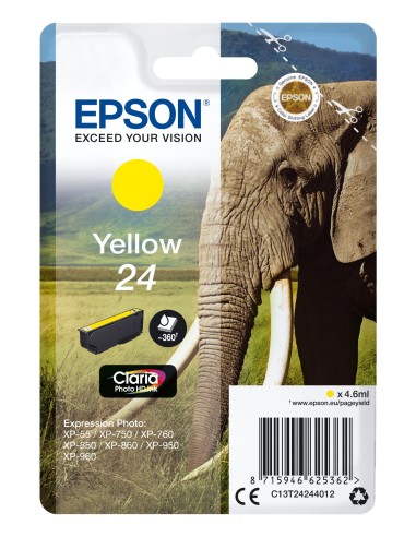 Cartuccia d'inchiostro Epson giallo C13T24244012 24 ~360 pagine 4,6ml