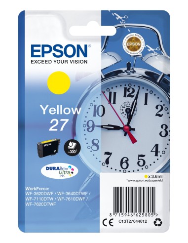 Cartuccia d'inchiostro Epson giallo C13T27044012 27 ~300 pagine 3,6ml