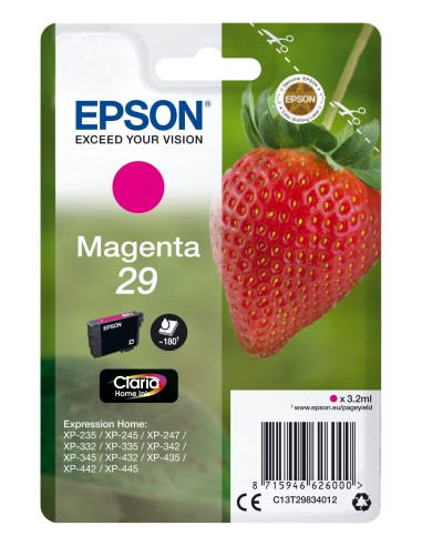 Cartuccia d'inchiostro Epson magenta C13T29834012 29 ~180 pagine 3,2ml C13T29834010