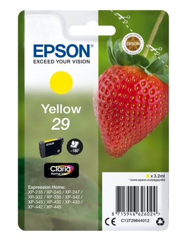 Cartuccia d'inchiostro Epson giallo C13T29844012 29 ~180 pagine 3,2ml C13T29844010