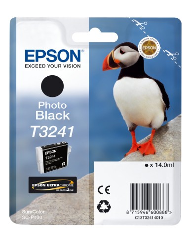 Cartuccia d'inchiostro Epson nero C13T32414010 T3241 ~4200 pagine 14ml