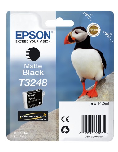 Cartuccia d'inchiostro Epson nero C13T32484010 T3248 ~650 pagine 14ml