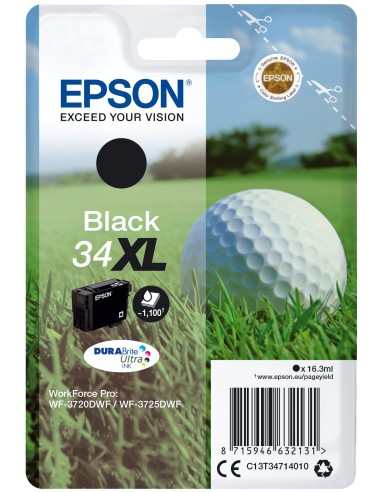 Cartuccia d'inchiostro Epson nero C13T34714010 34 XL ~1100 pagine 16,3ml