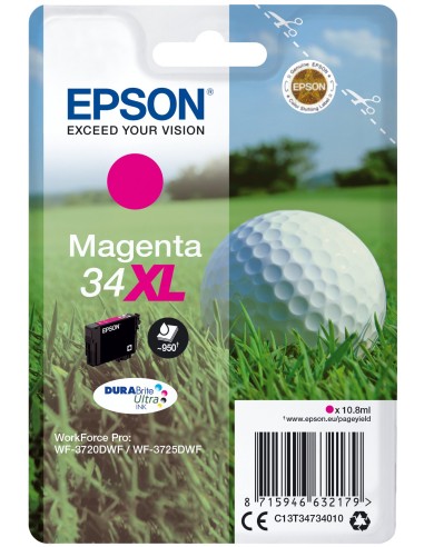 Cartuccia d'inchiostro Epson magenta C13T34734010 34 XL ~950 pagine 10,8ml