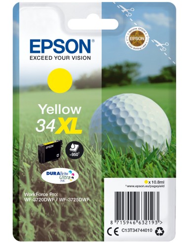 Cartuccia d'inchiostro Epson giallo C13T34744010 34 XL ~950 pagine 10,8ml