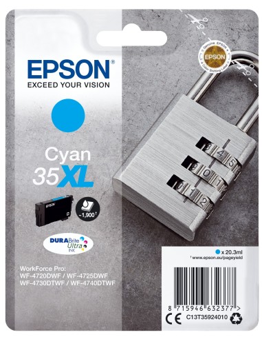 Cartuccia d'inchiostro Epson ciano C13T35924010 35XL ~1900 pagine 20,3ml