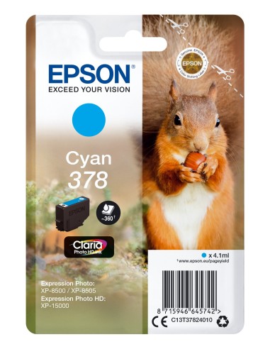 Cartuccia d'inchiostro Epson ciano C13T37824010 378 ~360 pagine 4,1ml