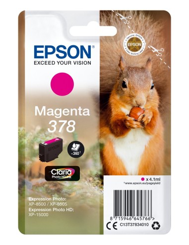 Cartuccia d'inchiostro Epson magenta C13T37834010 378 ~360 pagine 4,1ml
