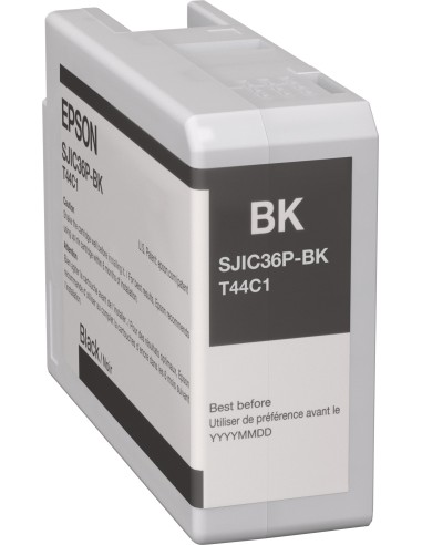 Cartuccia d'inchiostro Epson nero C13T44C140 SJIC36P-K 80ml