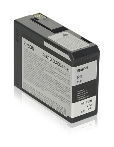 Cartuccia d'inchiostro Epson Nero (Foto) C13T580100 T5801 80ml