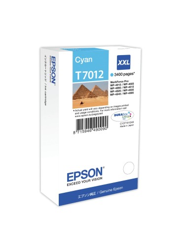 Cartuccia d'inchiostro Epson ciano C13T70124010 T7012 XXL ~3400 pagine XXL