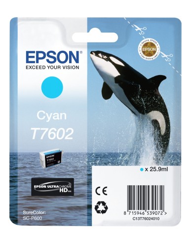 Cartuccia d'inchiostro Epson ciano C13T76024010 T7602 25,9ml UltraChrome HD
