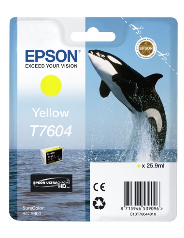 Cartuccia d'inchiostro Epson giallo C13T76044010 T7604 25,9ml UltraChrome HD