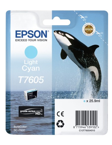 Cartuccia d'inchiostro Epson ciano (chiaro) C13T76054010 T7605 25,9ml UltraChrome HD