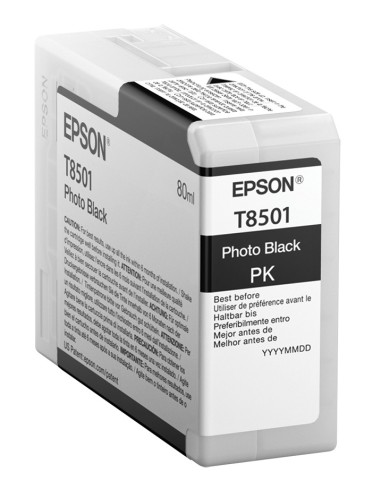 Cartuccia d'inchiostro Epson Nero (Foto) C13T850100 T8501 80ml