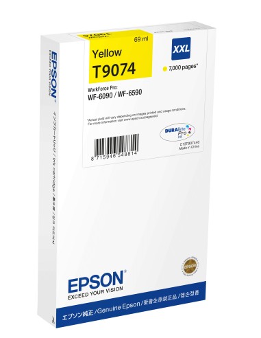 Cartuccia d'inchiostro Epson giallo C13T907440 T9074 XXL ~7000 pagine 69ml XXL