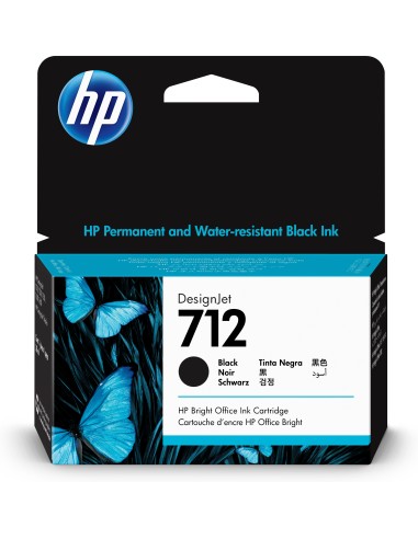 Cartuccia d'inchiostro HP nero 3ED70A 712 38ml