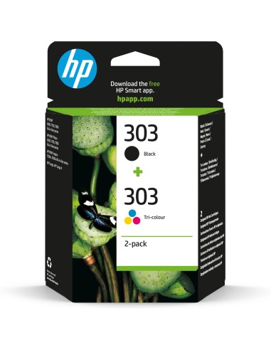 HP Confezione da 2 cartucce di inchiostro nero in tricromia originali 303