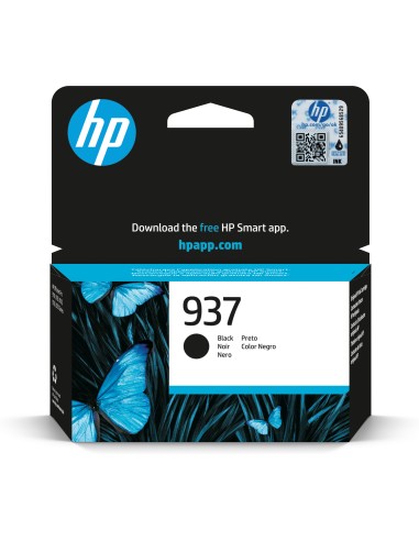 Cartuccia d'inchiostro HP nero 4S6W5NE 937 ~1450 pagine Cartuccia di inchiostro nero originale HP 937