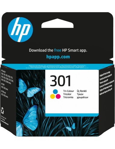 Cartuccia d'inchiostro HP differenti colori CH562EE 301 ~150 pagine 3ml