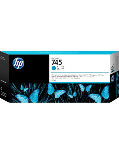 Cartuccia d'inchiostro HP ciano F9K03A 745 300ml