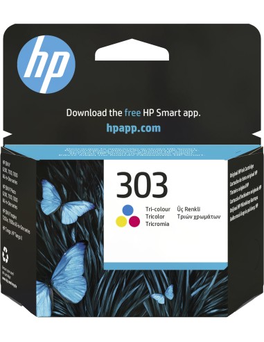 Cartuccia d'inchiostro HP differenti colori T6N01AE 303 ~165 pagine