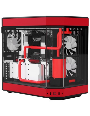 Case Hyte Y60 Midi-Tower Tempered Glass Nero/Rosso