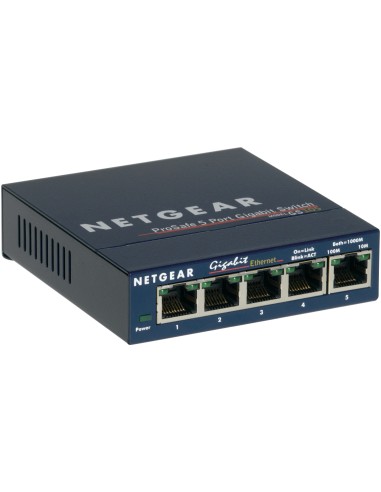 NETGEAR GS105 Non gestito Gigabit Ethernet (10 100 1000) Blu