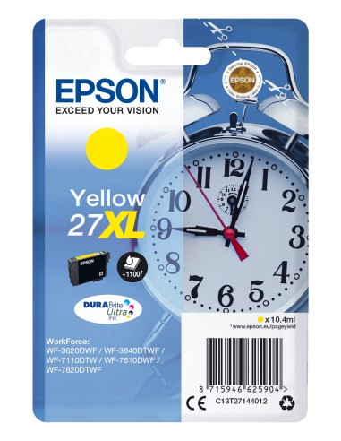 Cartuccia d'inchiostro Epson giallo C13T27144012 27 XL ~1100 pagine 10,4ml XL