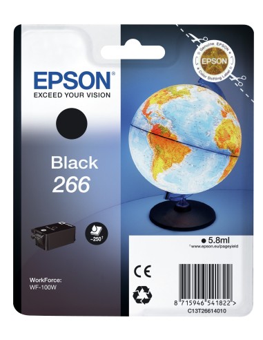 Cartuccia d'inchiostro Epson nero C13T26614010 266 ~250 pagine 5,8ml