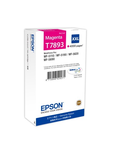 Cartuccia d'inchiostro Epson magenta C13T789340 T7893 XXL ~4000 pagine 34,2ml XXL