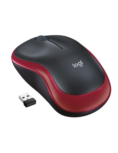 Mouse Logitech M185 Wireless Rosso