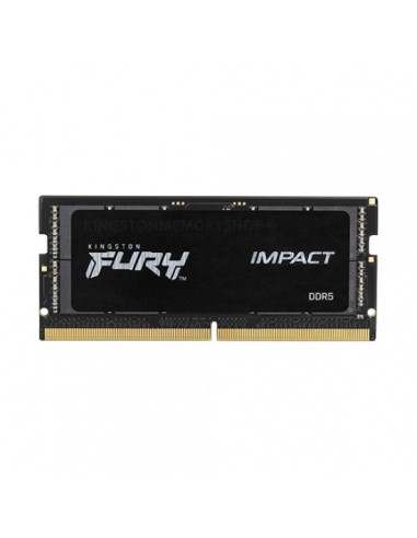 RAM SO-DIMM Kingston FURY Impact DDR5 4800 Mhz Da 16GB (1x16GB) Nero CL40 INTEL XMP