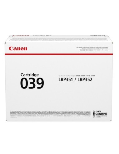 Canon 039 cartuccia toner 1 pz Originale Nero