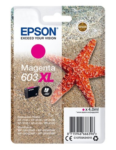 Cartuccia d'inchiostro Epson magenta C13T03A34010 603XL ~350 pagine