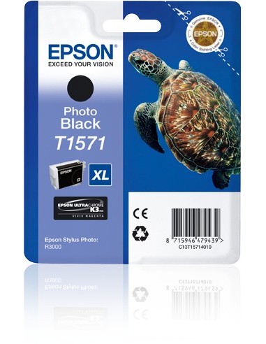 Cartuccia d'inchiostro Epson Nero (Foto) C13T15714010 T1571 XL 25,9ml