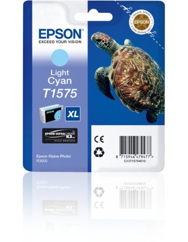 Cartuccia d'inchiostro Epson ciano (chiaro) C13T15754010 T1575 XL ~2300 pagine 25,9ml