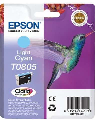 Cartuccia d'inchiostro Epson ciano (chiaro) C13T08054011 T0805 ~350 pagine 7,4ml