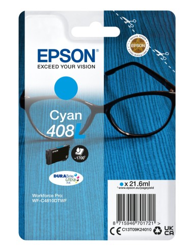 Cartuccia d'inchiostro Epson ciano C13T09K24010 408L ~1700 pagine 21,6ml