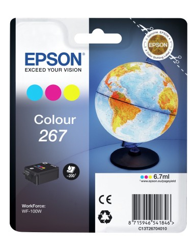 Cartuccia d'inchiostro Epson differenti colori C13T26704010 267 ~200 pagine 6,7ml