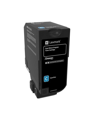 Lexmark 74C20C0 cartuccia toner 1 pz Originale Ciano