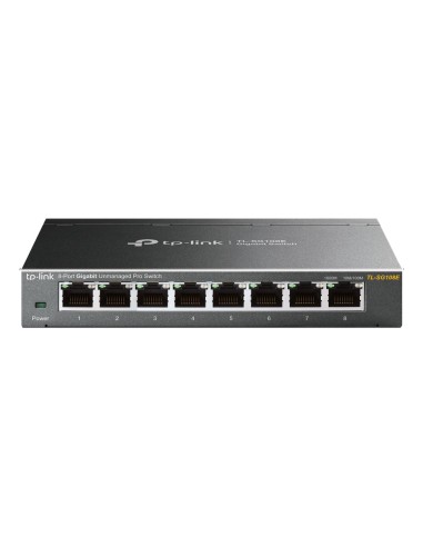 TP-Link TL-SG108E switch di rete Gestito L2 Gigabit Ethernet (10 100 1000) Nero
