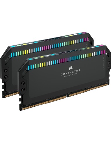 RAM DIMM Corsair DOMINATOR PLATINUM RGB DDR5 6000 Mhz Da 32GB (2x16GB) Nero CL36 INTEL XMP