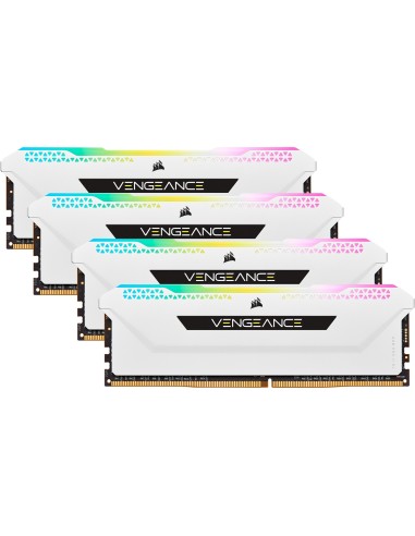 RAM DIMM Corsair Vengeance RGB PRO SL DDR4 3200 Mhz Da 32GB (4x8GB) Bianco CL16 INTEL XMP