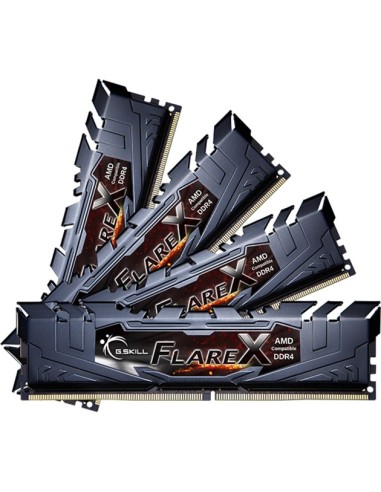 RAM DIMM G.Skill Flare X DDR4 3200 Mhz Da 64GB (4x16GB) Nero CL16 INTEL XMP